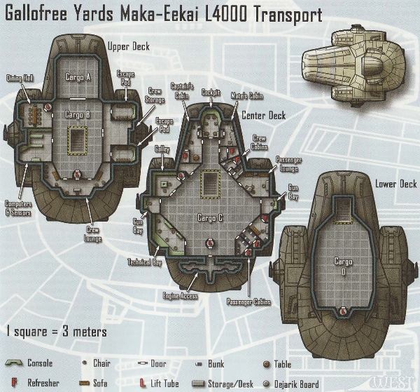 Maka-Eekai L4000 - plan z The Force Unleashed Campaign Guide, Christopher West, Wizards of the Coast