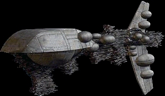 Fregata szturmowa. Autor i źródło obrazka: gra 'Rebellion' - LucasArts