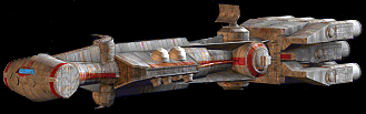 Korweta koreliańska typu CR90. Autor i źródło obrazka: gra 'Rebellion' - LucasArts