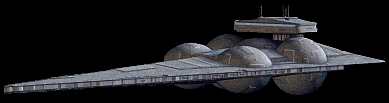 Krążownik przechwytujący typu Immobilizer. Autor i źródło obrazka: gra 'Rebellion' - LucasArts
