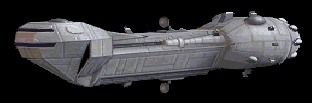 Fregata typu Lancer. Autor i źródło obrazka: gra 'Rebellion' - LucasArts