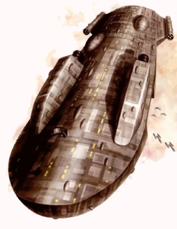 Lekki krążownik kalamariański MC40a. Autor i źródło obrazka: Strongholds of Resistance, Fantasy Flight Games