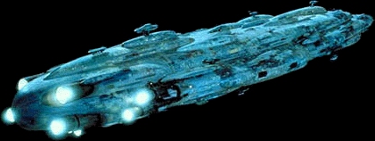 Krążownik kalamariański MC80a. Autor i źródło obrazka: Behind the Magic Demo - LucasArts