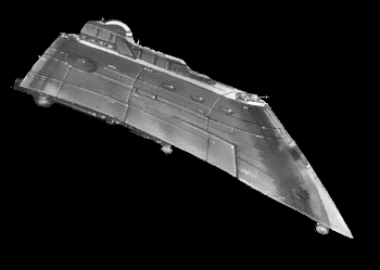 Qektothański krążownik uderzeniowy. Autor i źródło obrazka: Christina Wald, Kathol Rift, West End Games