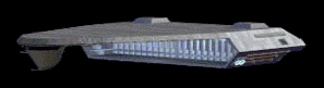 Krążownik lotniczy typu Quasar Fire. Autor i źródło obrazka: gra 'Rebellion' - LucasArts