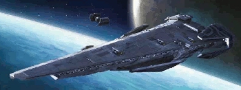 Korweta Raider. Autor i źródło obrazka: X-Wing Miniatures Game, FFG