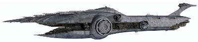 Krążownik typu Subjugator. Autor i źródło obrazka: Clone Wars, Lucasfilm
