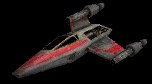 T-wing. Autor i źródło obrazka: gra 'X-Wing vs TIE Fighter' - LucasArts