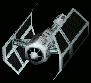 TIE Experimental M4 (TIE/e4). Autor i źródło obrazka: X-Wing Alliance, Lucasarts